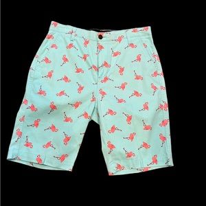 UGG Flex Pink Flamingos Men’s Bermuda Shorts Sz 30